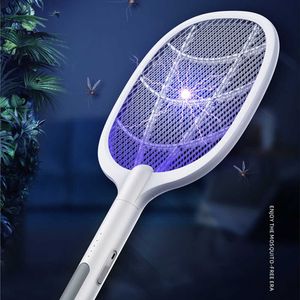 2 in 1 Practical Insect Swatter Household Anti Mosquito Fly Bug Zapper Racket Killer Trap Pest Control Machine 0129