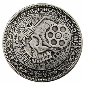 Hobo monety USA Morgan Dollar Ręcznie rzeźbiony czaszka zombie szkielet kopia monety metalowe rzemiosło specjalne prezenty #0040