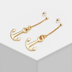 Brincos Dangle G11 Amorita Boutique Trendy Anchor Chain Tassel Drop Breathring Acessórios para mulheres Jóias de presente de festa