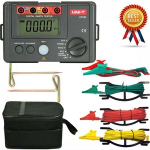 UNI-T UT522 Digital Earth Ground Miernik 0-400V 0-4000 Ohm Tester rezystancji izolacji przemiennej z Data Hold LCD Podświetlenie