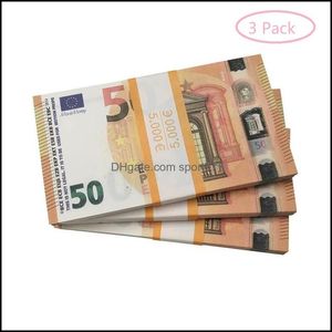 Andere festliche Partyzubehör Prop Geld Kopie Banknote Spielzeug Währung Fake Euro Kinder Geschenk 50 Dollar Ticket Faux Billet Drop Deliv Dhx0BZ9JU