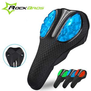 Selle Rockbros Ciclismo Bicicletta Liquid Sile Gel Sella anteriore Mountain MTB Road Bike Cuscino morbido e confortevole Coprisedile 0130