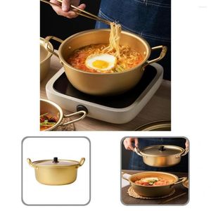 Bowls Aluminium Great Soup Noodle Bowl With Lid Kitchen Gadget Portable Pot Multi-purpose For Household