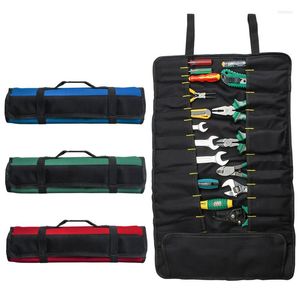 Storage Bags 1 Pc Multifunction Tool Practical Carrying Handles Roller Oxford Canvas Chisel Electrician Toolkit Instrument Case