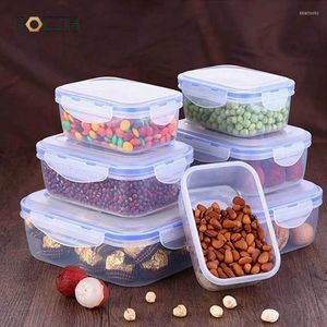 Dinnerware Sets BOZZH Plastic Bento Box Outdoor Picnic Snack Meal Storage Container Fresh Lunch For Kids School Set