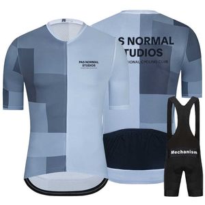 Jersey Sets PAS NORMAL STUDIOS Suits 2023 PNS Summer Short Sleeve Men's Mountain Race MTB Clothing New Arrival Cycling Z230130