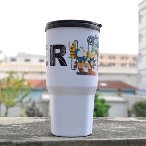 29oz Plastic Sublimation White Tumblers With Lids Heat Transfer Water Bottles DIY 850ml Drinking Milk Cups 0130