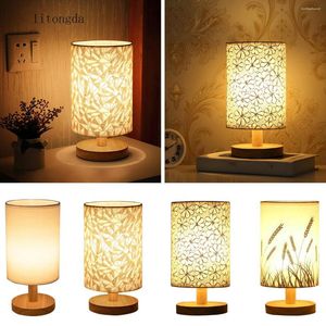 Table Lamps Creative Lamp Bedroom Bedside Nordic Decorative Remote Control Energy Saving Led Night Light Modern Minimalist