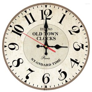 Wall Clocks Top Sale Wooden Clock Home Decor Still Life Living Room Modern Stickers Quartz Needle Watch Separates Single Face