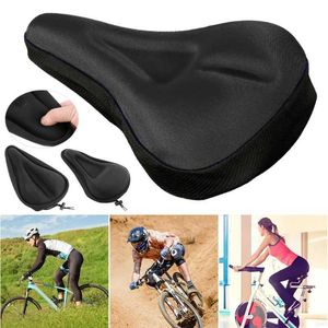 Saddles Breathable Saddle Soft Thickened Mountain Bike Bicycle Seat Cycling Gel Pad Cushion Cover 0130