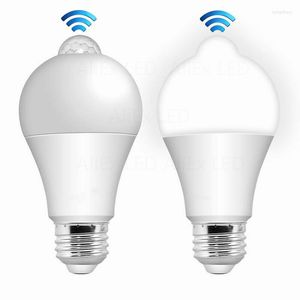 LED-Bewegungsmelder-Birnenlampe, PIR-Licht, automatisches Ein-/Ausschalten, Nachtbeleuchtung für Zuhause, Parken, Beleuchtung, 110 V, 220 V