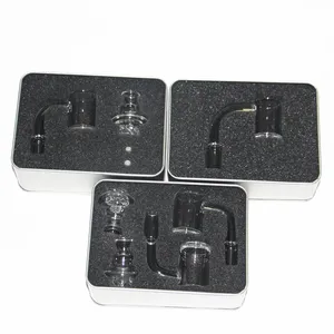 Terp Slurper Quartz Banger Nail Set With Glass Beads Pills Carb Cap Insert Smoking Accessory - 10mm 14mm 18mm Male Female Joint For Oil Burner Bowl Water Bong dabber tool