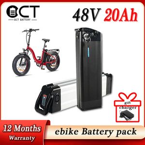 シルバーフィッシュバッテリー48V 20AH EBIKEバッテリー36V 18650リチウムイオン電気自転車バッテリーパック250W 350W 500W 1000Wモーター