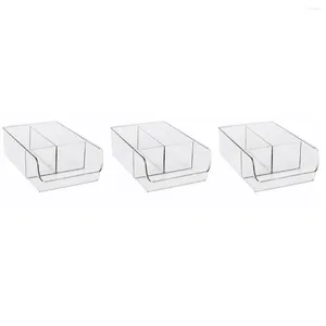 Storage Boxes Makeup Organizerbox Rackbins Refrigerator Acrylic Containers Caseclear Holder Vanity Tray Fridge Jewelry Stand Room