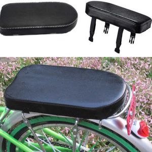 Saddles Mountain Bike Seat Plate Rainproof Leather Bicycle Rear Shelf Back Cushion Thickened Comfortable Saddle for Child 0130