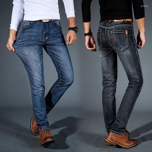 Męskie dżinsy mężczyźni klasyczne elastyczne homme pantalon hombre man retro szczupły dżinsowe pochodzenie dżins