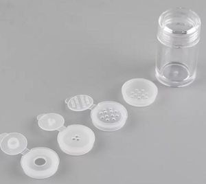 Packaging Bottles 10ml Loose Powder Container Jar Clear Plastic Glitter container Cosmetic Powder Eye Shadow Box Bottle With Sifter and Lids