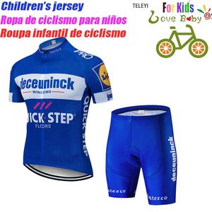 Uppsättningar 2022 Barnens sommar Jersey Boys Girls Clothing Barn Riding Short Sleeve Suit Sport Cycling Equipment Z230130
