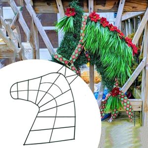 Decorative Flowers Car Partition Acrylic Hummingbird Stained Glass Ornament Wreath Iron Ring DIY Christmas Festival Hanging Home Decoration