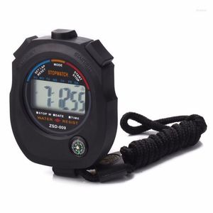 Orologi da tasca Classico Digitale Professionale Palmare LCD Cronografo Sport Impermeabile Cronometro Timer Contatore Allarme Jun13