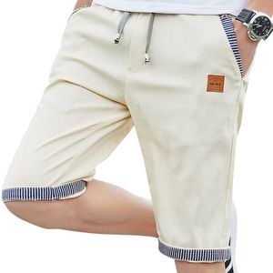 Men's Shorts 2023 summer men shorts cotton beach elastic waist casual drop ABZ319 230130