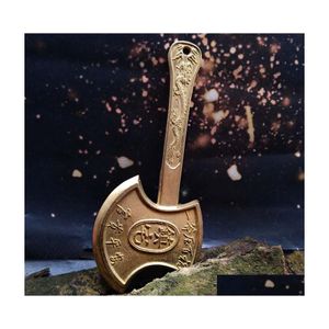 Konst och hantverk koppar Axe Metal Craft Talisman Decoration Feng Shui Home Decor Gift of Personality Drop Delivery Garden Dhzdd