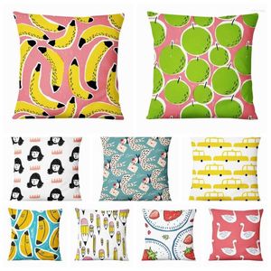 Pillow Home Decoration Rentro Art Illustration Printed Pillowcase Antwerp Decorative Decor Sofa Throw