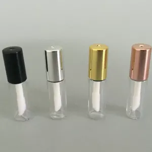 1.2ml 100pcs فارغة PE شفافة الشفاه أنابيب بلان البلاستي