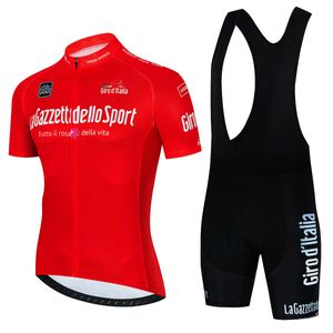 セットツアーデイタリアジャージーセット夏の短袖の通気性男性MTB自転車サイクリング衣料Maillot Ropa Ciclismo Uniform Suit Z230130