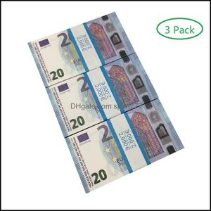 Party Games Crafts Paper Printed Money Toys USA 1 5 10 20 50 100 Dollar Euro Movie Prop Sedel för barn Julklappar eller video DHGJTBPJY