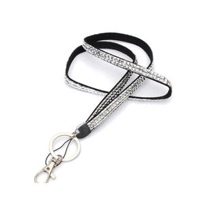 Ketten Bling Lanyard Kristall Strass Halskette mit Klauenverschluss ID-Abzeichenhalter für Handy-Riemen Charms 945 B3 Drop Lieferung J DHFGN