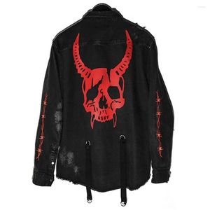 Men's Jackets Fashion Youth Street Mans And Coat Spring Autumn Cool Skull Pattern Printed Snake For Boys Girls