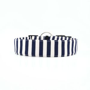 Dog Collars Classic Stripe Personalized Martingale Collar For Pet Engraved Option