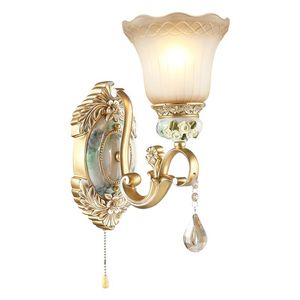 Lampka ścienna luksusowe lampy el club salon sypialnia tło podwójne lampy led lampy europejskie łazienka nocna łazienka