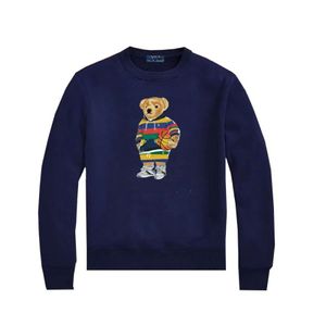 USA Męskie Bluzy Pullover Cartoon Bear Sportswear Designer Polos Men's Sweter druk nadruk niedźwiedź bawełniany długi rękaw Nowy swobodny kolor kontrastowy bawełniany duży s-2xl