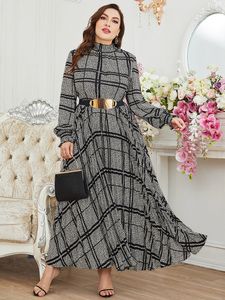 Plus size Dresses TOLEEN Women Size Large Maxi Dress Spring Chic Elegant Long Sleeve Muslim Turkish Party Evening Festival Robe Clothing 230130