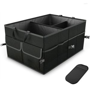 Storage Bags Est Black Cargo Organizer Folding Caddy Collapse Bag Bin For Car Truck SUV Useful Box