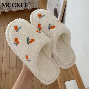 Pantofole McCkle Women Innoor Home Ladies Cute inverno Slippista Calda peluche Female House Shoe Shoes Girl Fashion Fashion