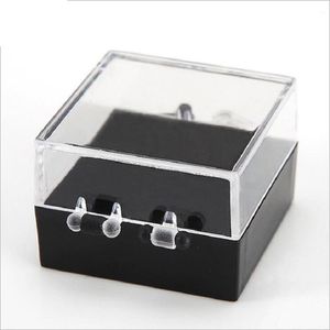 Lagringslådor fack 2.8x2.8x2cm smycken Praktisk verktygslåda för verktyg Fodral PP Transparent Component Screw Box