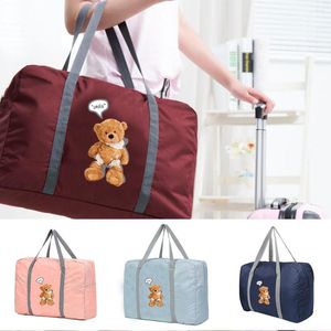 Duffel Bags Fashion Women Travel Bag Camping Organizer Carry-on Luggage Pack Holiday Traveling Accessories Duffle Storage Grocery Handbags