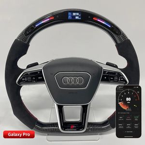 Volante da corsa a LED compatibile per Audi A6 RS6 RS7 Sistema di sterzo del volante di ricambio