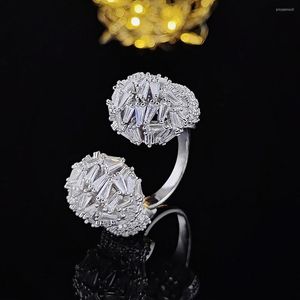 Cluster-Ringe 2023 Mode Silber Farbe Boxhandschuh Prinzessin Ring für Mädchen Liebhaber Liebe Weihnachtsgeschenk Schmuck Großhandel R7423