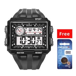 Orologi da polso (batteria gratuita) Orologio digitale da uomo impermeabile Orologi da polso militari militari Orologio sportivo SYNOKE Relogio Masculino