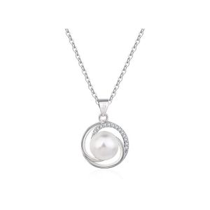 Pendant Necklaces Elegant Pearl Necklace For Women Ladies Fashion Crystal Round Pendent Choker Jewelry Drop Delivery Pendants Dhfub