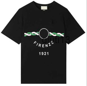Męskie koszulki 23SS Flash Summer T Shirt Stylist Men Tee Made we Włoszech mody z krótkim rękawem litery wydrukowane koszulki Kobiety odzież S-2xl T2301313