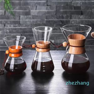 400ml 600ml 800ml Resistant Glass Coffee Maker Coffee Pot Espresso Coffe Machine With Stainless Steel Filter Pot Cl200920
