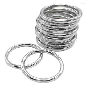 Dekorativa blommor Metall Macrame -ringar 2 tum för växthängare Kit 10 Pack O Buckle Craft Ring