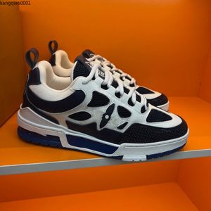 Erkek Ayakkabı Sneaker Mat Cowhide Lüks Tasarımcı Beyaz aynı renk dış tabanını boyutla eşleştiren 38-45 kq1kkk000002