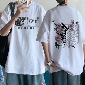 Men's T-Shirts Anime Final Season Attack on Titan T Shirt Men Kawaii Summer Tops Titans Attack Graphic Tees Harajuku Tshirt Male 230130