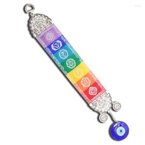 Decorative Figurines 85AC Turkish Blue Evil Eye Charm Hanging Ornament Colorful Woven Belt For Home Decor
